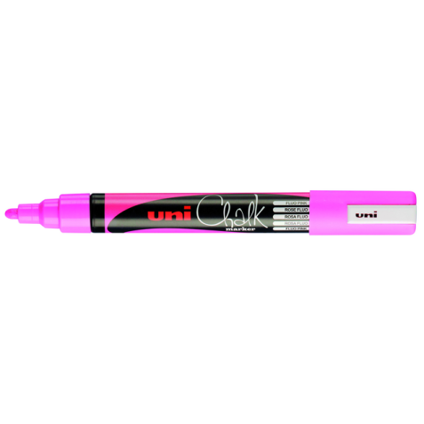 Marqueur craie Uni-ball Chalk ogive 1,8-2,5mm rose fluo