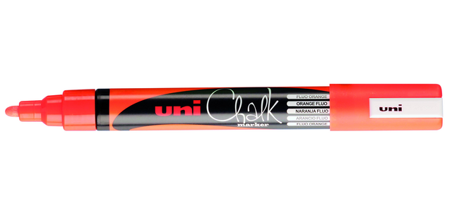 Marqueur craie Uni-ball Chalk ogive 1,8-2,5mm orange fluo