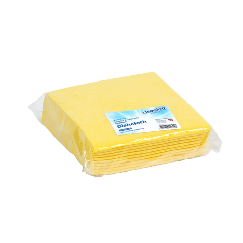 Werkdoek Cleaninq non-woven 38x40cm geel 10 stuks