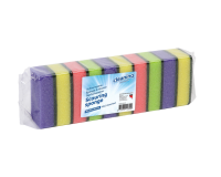 Eponge à récurer Cleaninq 90x60x30mm assorti 10 pièces