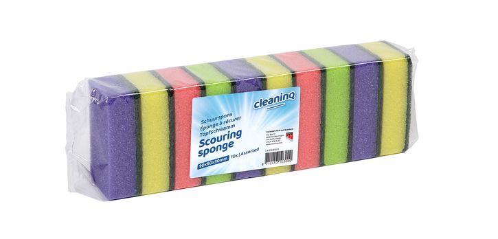 Cleaninq Scheuerschwamm 90x60x30mm sortiert 10 Stück