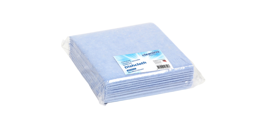 Cleaning cloth Cleaninq viscose 38x40cm blue 10 pieces