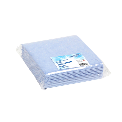 Chiffon de nettoyage Cleaninq viscose 38x40cm bleu 10 pièces