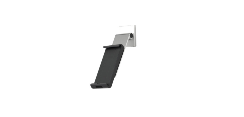 Durable wall-mounted tiltable tablet holder