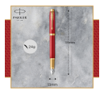 Stylo plume Parker IM Premium Deep Red GT Fin