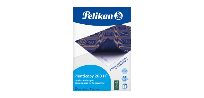 Carbon paper for handwritten writing Pelikan A4 200H 10 sheets blue