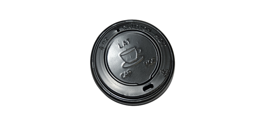 Couvercle gobelet IEZZY Ø63mm noir 100 pièces
