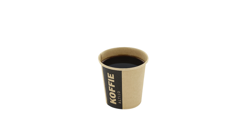 IEZZY Becher "Immer Kaffee" 118ml Ø63mm 50 Stück