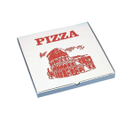 Carton de pizza, carré