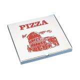 Carton de pizza, carré