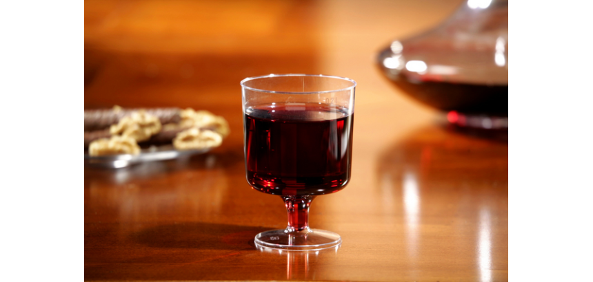 Verre à vin Papstar 200ml Ø 72mm plastique transparent 10 pièces