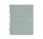 Oxford Origin Spiralblock A4+ liniert 140 Seiten 80g grau