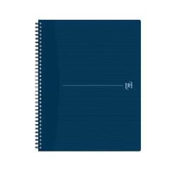 Cahier spirale Oxford Origin A4+ ligné 140 pages 80g bleu