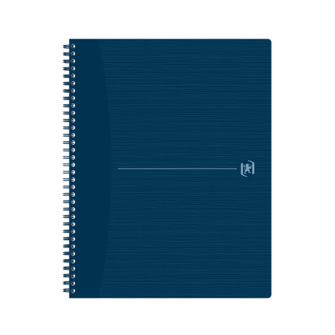 Cahier spirale Oxford Origin A4+ ligné 140 pages 80g bleu