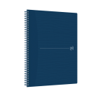 Cahier spirale Oxford Origin A4+ ligné 140 pages 80g bleu