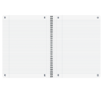 Cahier spirale Oxford Origin A4+ ligné 140 pages 80g bleu