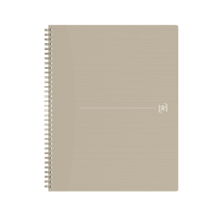 Cahier spirale Oxford Origin A4+ ligné 140 pages 80g sable