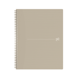 Cahier spirale Oxford Origin A4+ ligné 140 pages 80g sable