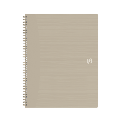 Cahier spirale Oxford Origin A4+ ligné 140 pages 80g sable