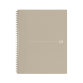 Cahier spirale Oxford Origin A4+ ligné 140 pages 80g sable