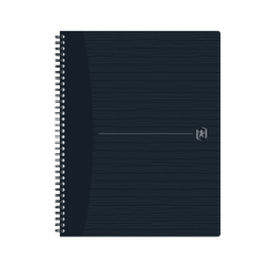 Cahier spirale Oxford Origin A4+ ligné 140 pages 90g noir
