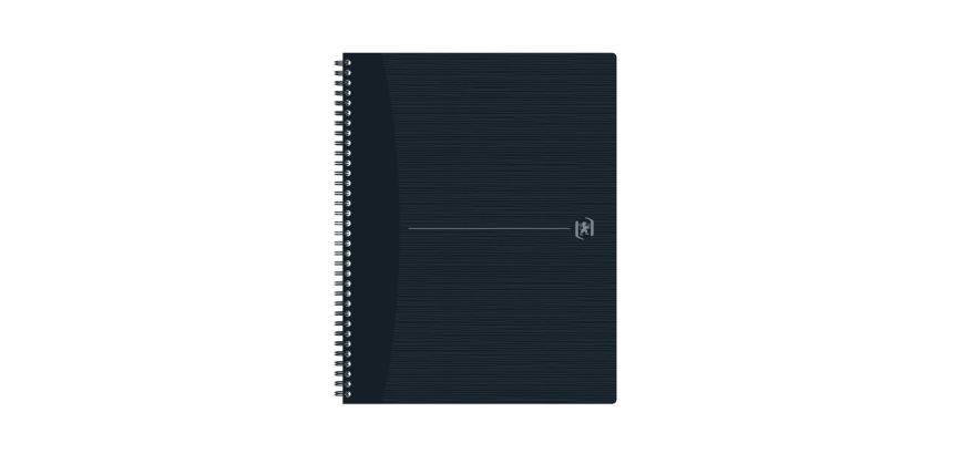 Oxford Origin Spiral Notebook A4+ lined 140 pages 90g black