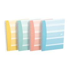 Cahier spirale Oxford Iconics B5 ligné 60 feuilles assorti