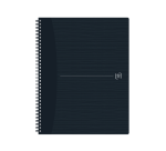 Spiraalblok Oxford Origin A4+ ruit 5x5mm 140 pagina's 80gr zwart