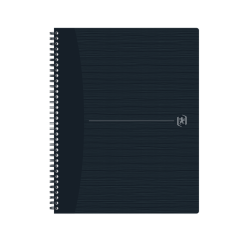 Spiraalblok Oxford Origin A4+ ruit 5x5mm 140 pagina's 80gr zwart