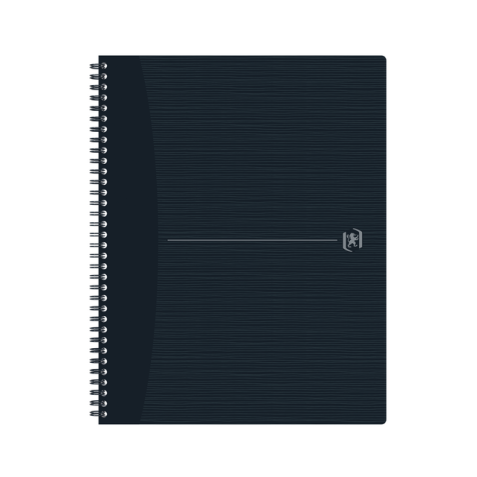 Cahier spirale Oxford Origin A4 + carreau 5x5mm 140 pages 80g noir