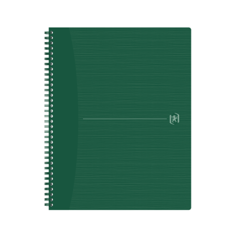 Cahier spirale Oxford Origin A4+ ligné 140 pages 80g vert