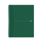 Cahier spirale Oxford Origin A4+ ligné 140 pages 80g vert