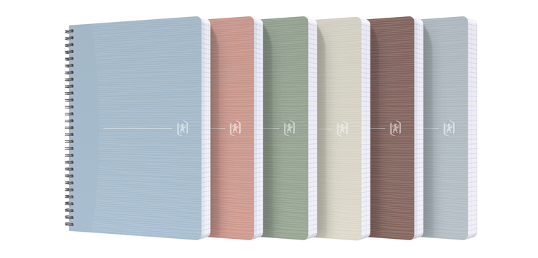 Cahier spirale Oxford My Rec'Up A5 ligné 180 pages 80g assorti