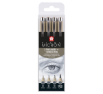 Sakura Pigma Micron Fineliner Cold Gray Set 4 Sizes