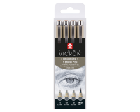 Fineliner Sakura Pigma Micron gris froid set 4 tailles