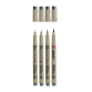 Fineliner Sakura Pigma Micron gris froid set 4 tailles