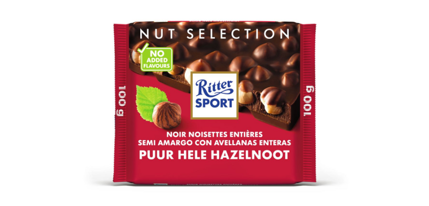 Ritter Sport Voll-Nuss-Schokolade dunkel 100g