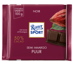 Chocolat Ritter Sport noir 100g