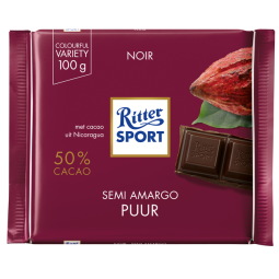 Chocolat Ritter Sport noir 100g