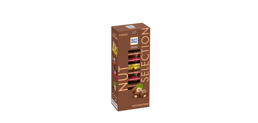 Chocolat Ritter Sport Mini tour sélection noisettes