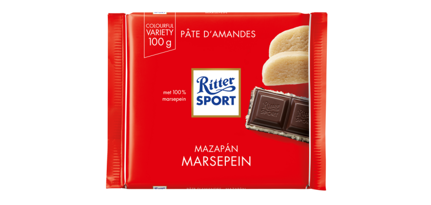 Chocolat Ritter Sport noir-massepain 100g
