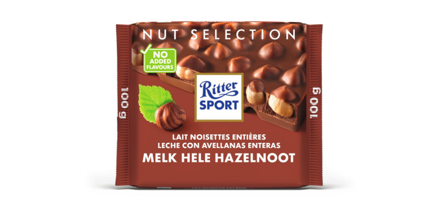 Ritter Sport Milk-Hazelnut Chocolate 100g
