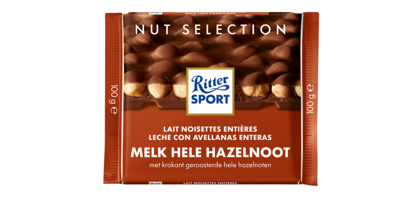 Chocolat Ritter Sport lait-noisette 100g