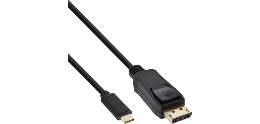 inLine USB-C Displayport 3.1 4K Male/Male Cable 2m Black