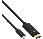 InLine USB-C HDMI 3.1 2.0 4K Kabel Stecker/Stecker 2m schwarz