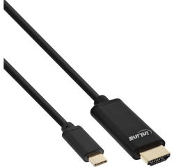 Câble inLine USB-C HDMI 3.1 2.0 4K Mâle/Mâle 2m noir