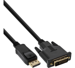 Câble inLine Displayport DVI 24+1 Mâle/Mâle 2m noir