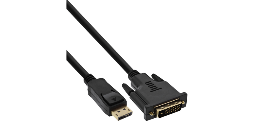 Câble inLine Displayport DVI 24+1 Mâle/Mâle 2m noir