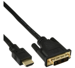 inLine HDMI DVI Kabel 18+1 Stecker/Stecker 2m schwarz