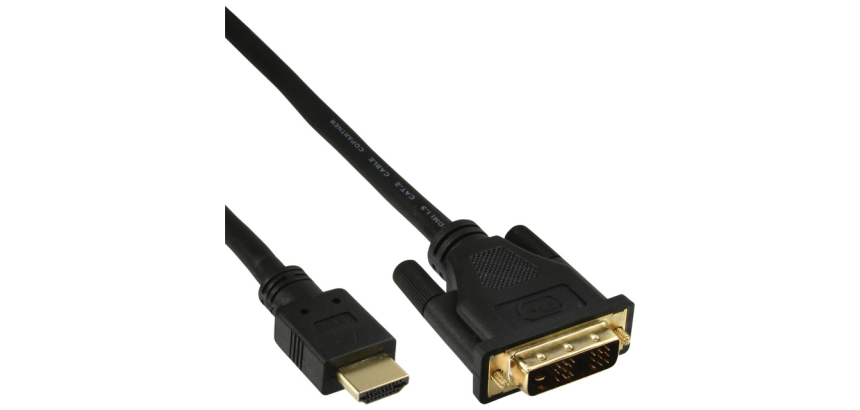 inLine HDMI DVI Kabel 18+1 Stecker/Stecker 2m schwarz